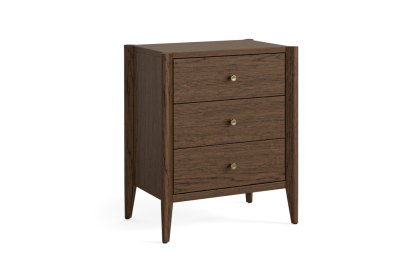 Paris Brown 3 Drawer Bedside