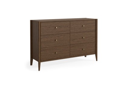 Paris Brown 6 Drawer Chest of Drawers