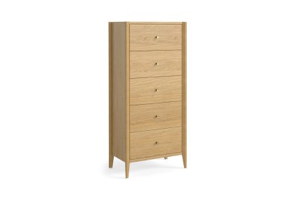 Paris Natural 5 Drawer Tallboy