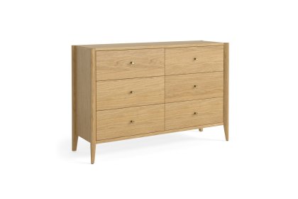 Paris Natural 6 Drawer Chest of Drawers