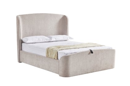 Blaire Storage Ottoman Bed in Weave Fabric Blaire Storage Ottoman Bed in Weave Fabric