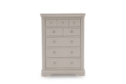 Mabel Wooden 8 Drawer Chest in Painted Taupe Finish Mabel Wooden 8 Drawer Chest in Painted Taupe Finish