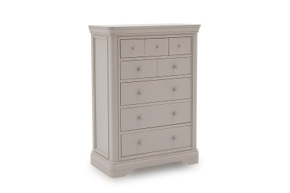 Mabel Wooden 8 Drawer Chest in Painted Taupe Finish Mabel Wooden 8 Drawer Chest in Painted Taupe Finish