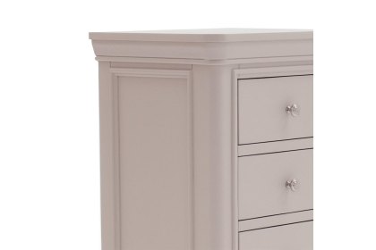 Mabel Wooden 7 Drawer Chest in Painted Taupe Finish