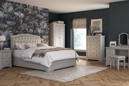 Mabel Wooden Dressing Table in Painted Taupe Finish