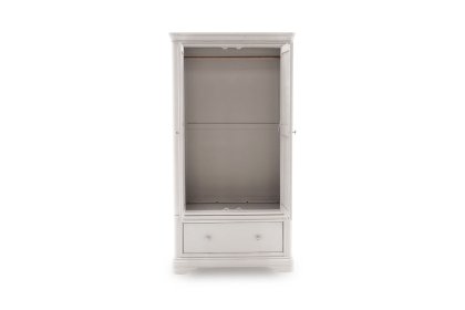 Mabel Wooden 2 Door Wardrobe in Painted Taupe Finish