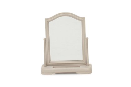 Mabel Wooden Dressing Table Mirror in Painted Taupe Finish