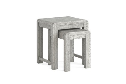 Amsterdam Washed Grey Oak Nest of Tables