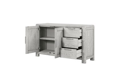 Amsterdam Washed Grey Oak 2 Door Sideboard