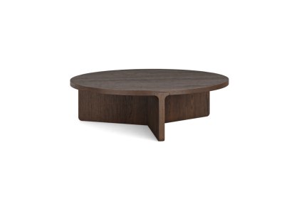 California Dark Oak Large Round Coffee Table
