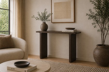 California Dark Oak Console Table
