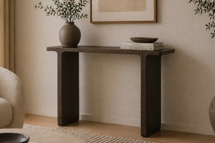 California Dark Oak Console Table