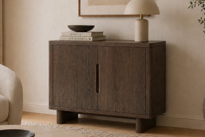 California Dark Oak Small Sideboard