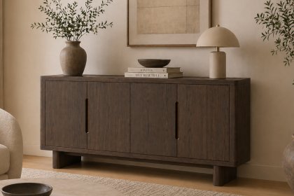 California Dark Oak Large Sideboard