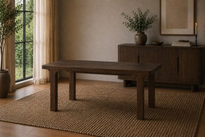 California Dark Oak Dining Table