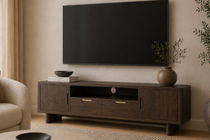 California Dark Oak Large TV Unit