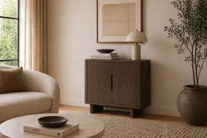 California Dark Oak Shoe Storage