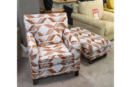 Ex-Display Liskeard - Aalto Huge Accent Chair + Legged Ottoman