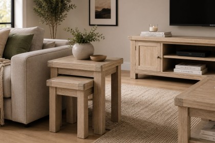 Normandy White Wash Nest Of Tables Normandy White Wash Nest Of Tables