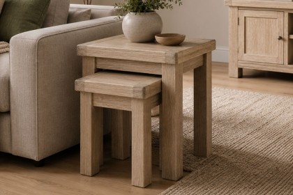 Normandy White Wash Nest Of Tables Normandy White Wash Nest Of Tables
