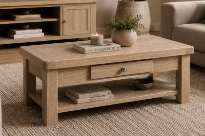 Normandy White Wash Coffee Table Normandy White Wash Coffee Table