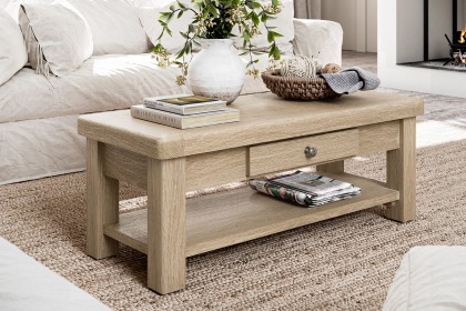 Normandy White Wash Coffee Table
