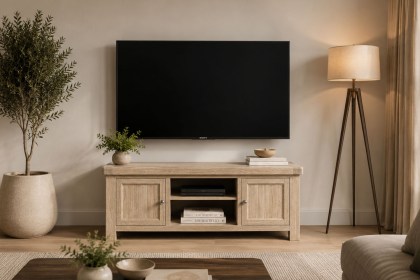 Normandy White Wash 140cm TV Unit