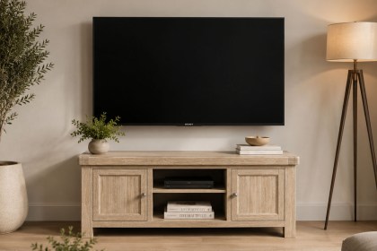 Normandy White Wash 140cm TV Unit