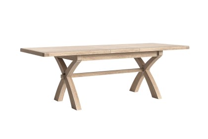 Normandy White Wash Cross Leg Ext 200-245cm Dining Table Normandy White Wash Cross Leg Ext 200-245cm Dining Table