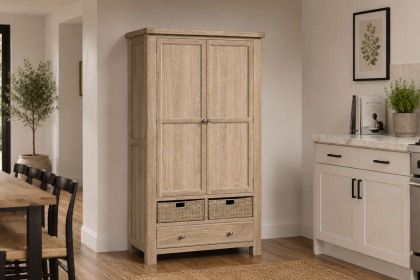 Normandy White Wash Kitchen Larder Unit Normandy White Wash Kitchen Larder Unit