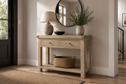 Normandy White Wash Console Table Normandy White Wash Console Table