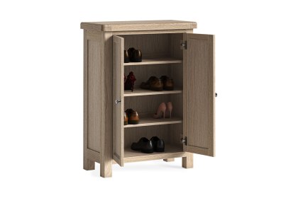 Normandy White Wash Shoe Storage Cabinet
