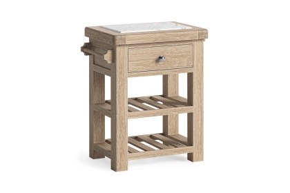 Normandy White Wash Small Kitchen Island