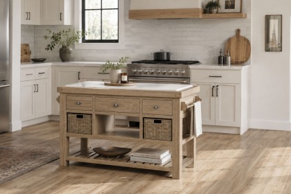 Normandy White Wash Large Kitchen Island Normandy White Wash Large Kitchen Island