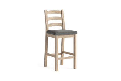 Normandy White Wash Bar Stool