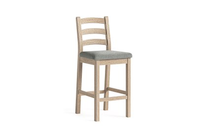 Normandy White Wash Bar Stool