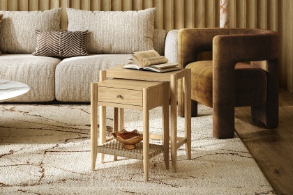 Sicily Oak Nest Of Tables