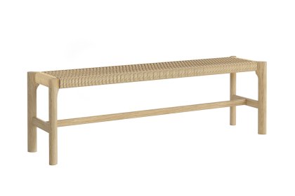 Sicily Oak 150cm Weave Dining Bench