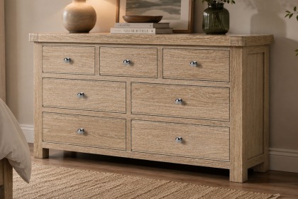 Normandy White Wash 3 Over 4 Chest of Drawer Normandy White Wash 3 Over 4 Chest of Drawer