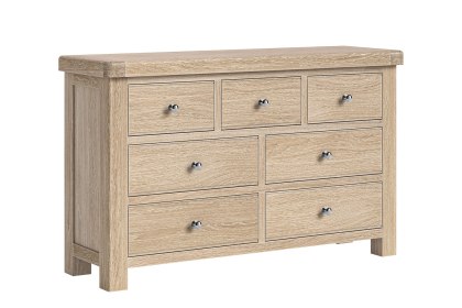 Normandy White Wash 3 Over 4 Chest of Drawer