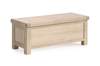 Normandy White Wash Blanket Box