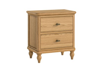 Verona Oak Wide Bedside Table