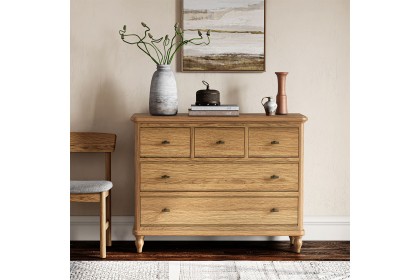 Verona Oak 3 Over 2 Chest of Drawers