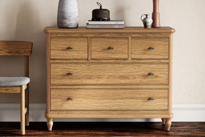 Verona Oak 3 Over 2 Chest of Drawers