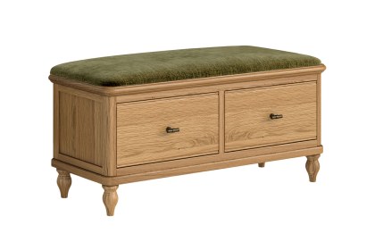 Verona Oak Storage Bench
