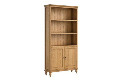 Verona Oak Large Bookcase with Door