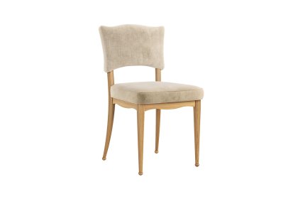 Verona Oak Ivy Dining Chair in Oatmeal Fabric