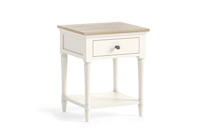 Provence Painted Off-White Oak Lamp Table