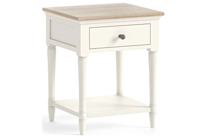 Provence Painted Off-White Oak Lamp Table
