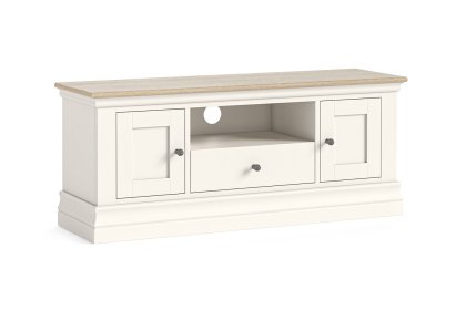 Provence Painted Off-White Oak Large 120cm TV Unit